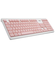 Altec Lansing ALBC6314 Pembe/Beyaz 2.4GHz 1200DPI Mouse Türkçe Q Kablosuz Klavye + Mouse Set (Pudra Pembe)