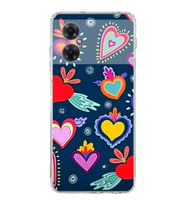 PrintiFy Xiaomi Redmi Note 11R ile Uyumlu 1mm Slim Fit Retro Renkler 3 Baskılı Şeffaf  Kılıf