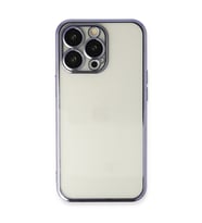 Iphone 14 Kılıf Lensli Silikon - Mor