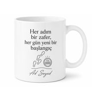 Her Gün Düzenli Yürüyenlere Adım Sayar Motivasyon Çay Kupası Hediye Bardak