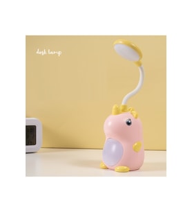 Sevimli Dinozor Masa Lambası, Pembe, 28x9,