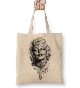 Marilyn Monroe 01 Bez Çanta Uzun Saplı
