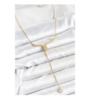 Mey İthalat® 316L Çelik Zincir Gold Renk Yılan Model Y Kolye