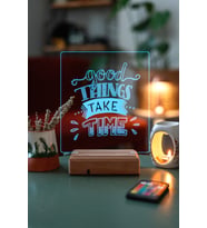 Good Things Take Time Ev Hediyesi 16 Renkli Gece Lambası