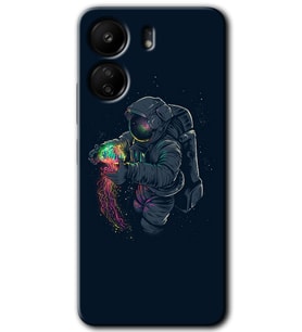 Xiaomi Redmi 13C Kılıf HD Desen Baskılı Kılıf - Astronot Kıyafeti