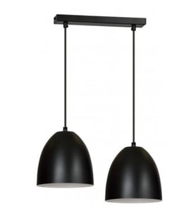 MYLİGHTS  RETRO  RUSTİK  VİNTAGE  METAL SARKIT SIRALI  İKİLİ MASA ÜSTÜ AVİZE 30  CM TABAN (Siyah)