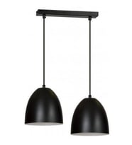 MYLİGHTS  RETRO  RUSTİK  VİNTAGE  METAL SARKIT SIRALI  İKİLİ MASA ÜSTÜ AVİZE 30  CM TABAN (Siyah)