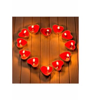 Mum Tea lights  16ad KALP Şekilli 