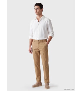 LCWAIKIKI Classic Bej Regular Fit Gabardin Erkek Chino Pantolon