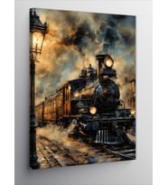 Kanvas Tablo Buharlı Tren
