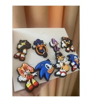 Kirpi Sonic Çizgi Film Terlik Süsü Terlik Jibbitz Terlik Aksesuarı 8 Adet