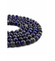 Lapis Lazuli Doğal Taş Parlak Küre Kesim 8mm Dizi