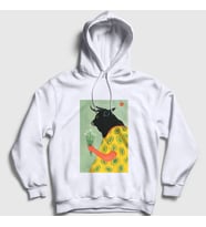 Presmono Unisex Beyaz Boyfriend Valentine's Day Sevgililer Günü Kapüşonlu Sweatshirt 284297tt