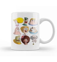 Cartoon Kids Human Spongebob Characters Süngerbob Kupa Bardak Porselen