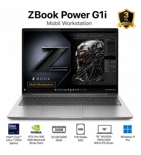HP ZBook Power ZX G1i B30HMES Ultra 7 255H 32GB 1TB SSD RTX Pro 500 6GB Blackwell 16" WUXGA Win11Pro