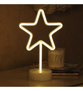 Yıldız Tasarımlı Neon Led Lamba 32*15cm