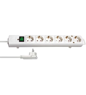 Brennenstuhl Comfort-Line Plus 6'lı Güç Şeridi Anahtarlı, 2m Kablo Beyaz