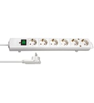 Brennenstuhl Comfort-Line Plus 6'lı Güç Şeridi Anahtarlı, 2m Kablo Beyaz
