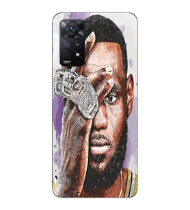 Xiaomi Redmi Note 11 PRO Uyumlu Lebron James Tasarımlı Şeffaf Telefon Kılıfı