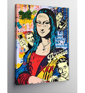 Kanvas Tablo Pop Art Mona Lisa