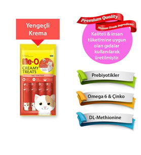Me-O CreamyTreats Yengeçli Jel Mama 15gr x 4