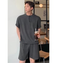 Erkek Oversize T-Shirt Şort Takım Rahat Yazlık Kombin