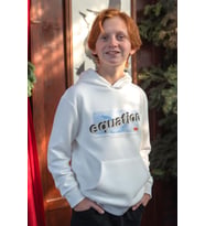 Breeze Erkek Çocuk Sweatshirt Yazı Baskılı Kanguru Cepli Kapüşonlu 8-14 Yaş, Beyaz