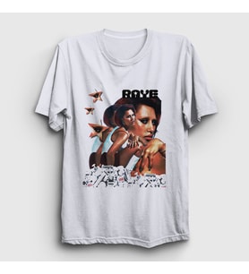 Presmono Unisex Beyaz Poster Müzik Raye T-Shirt 533690tt