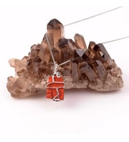 Ham Jasper Taşı Kolye - Tel Sargılı