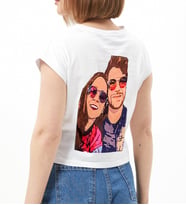 Kişiye Özel Duble Kol T-shirt Sayılarla Boyama Seti (Beyaz)