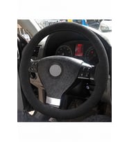 Vw Scirocco 3 Direksiyon Kılıfı Alcantara Süet Monza Black Serisi Siyah 2008-2009
