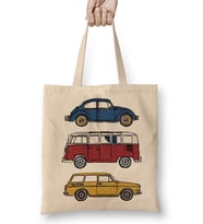 Vintage Volkswagen Bez Çanta Uzun Saplı
