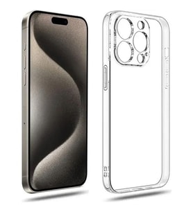 Kvy iphone 15 Pro Kamera Korumalı Süper Silikon Kılıf