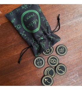 WITCHES RUNES KESELİ AHŞAP RUNE SETİ (Karışık)
