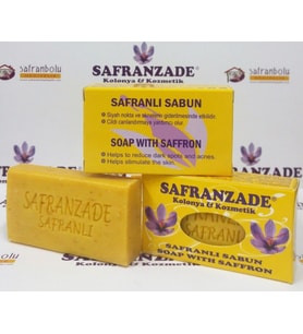 Safranlı Doğal Sabun 100g - Siyah Nokta ve Akne Karşıtı.Cilt Problemlerine Doğal Çözüm