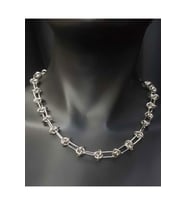 Vip Çelik Xuping Punk Rock Dikenli Düğüm Unisex Hip Hop Kısa Yaka Boyun Zinciri Choker
