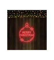 MERRY CHRİSTMAS Yazılı Yılbaşı Temalı Neon Tabela