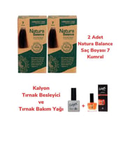 NATURA BALANCE SAÇ BOYASI 7 KUMRAL 2 ADET + KALYON TIRNAK BESLEYİCİ VE BAKIM YAĞI