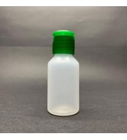 30 cc Naturel PE Şişe  - Yeşil Fliptop  Kapaklı- 30ml PE Esnek Şişe- x 10 Adet (Beyaz)
