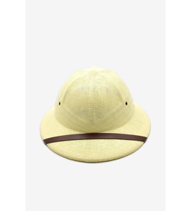 Premium Safari Explorer Şapka Unisex Ayarlanabilir Hasır Kask (Krem)