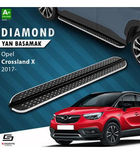 S-Dizayn Opel Crossland X Diamond Krom Yan Basamak 173 Cm 2017 Üzeri