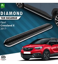 S-Dizayn Opel Crossland X Diamond Krom Yan Basamak 173 Cm 2017 Üzeri