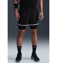 Nike DNA Dri Fit 4 inç 2 in 1 Basketball Shorts Erkek 10cm Taytlı Basketbol Şortu Siyah