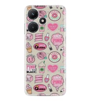 Infınix Hot 30i Kılıf Resimli Desenli Baskılı Silikon Donut Flamingo 1415
