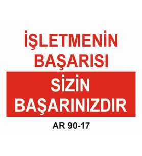 İŞ GÜVENLİĞİ UYARI LEVHASI 1 ADET PVC 21 X 29CM