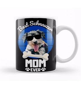 Best Shnauzer Mom Ever Kupa Bardak Porselen