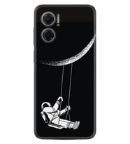 Xiaomi Redmi Note 11E Kılıf Resimli Desenli Silikon Platinium Series Astronot 519