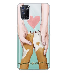 Oppo Patili Eller Tasarımlı Şeffaf Telefon Kılıfı