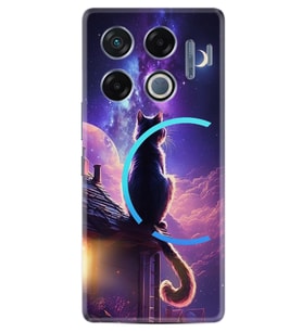 Infinix GT 20 Pro Kılıf Boutique Baskılı Resimli Damdaki Kedi Pcode -091
