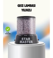 Renk Değiştirmeli Led Yıldız Projektör Parti Gece Lambası